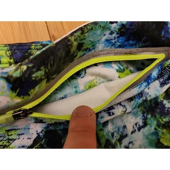 ATHLETA Women's S Sonar Tight Hypersonic Full Length Stretch Blue Green Gym Yoga - Picture 10 of 11